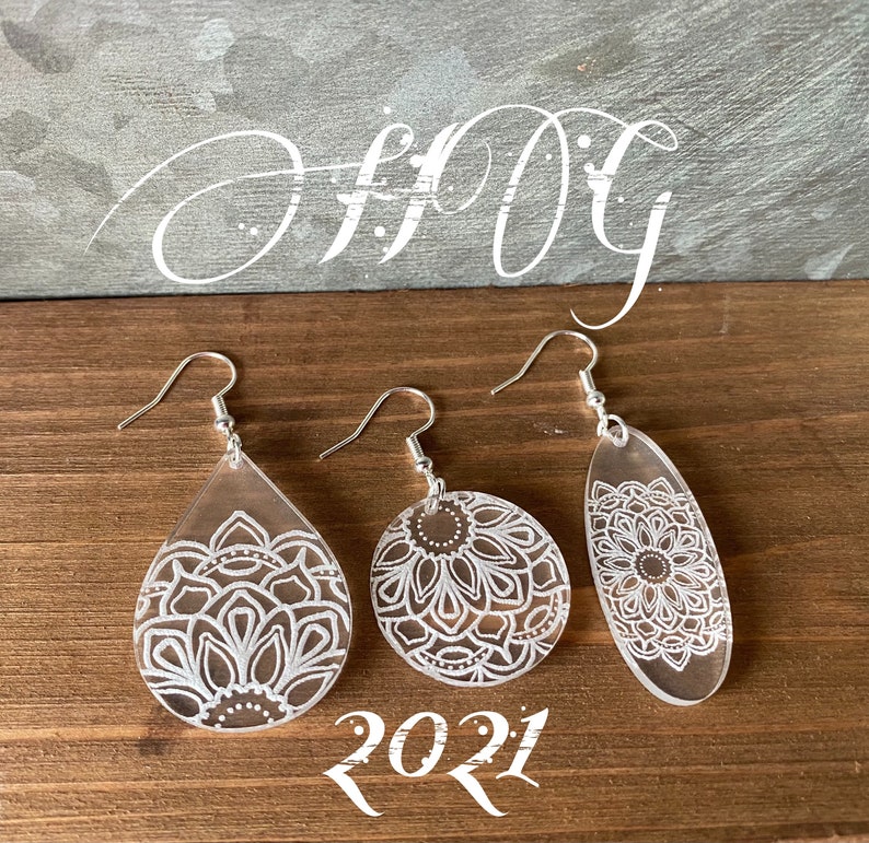 Download Svg Boho Mandala Earrings Laser Glowforge File Jewelry Earrings Usacarimportcenter Com