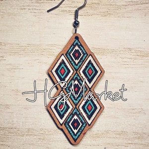 South West Earring SVG Laser File