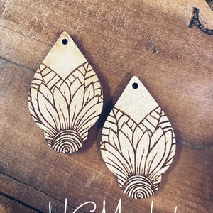 Sunflower Dangle Earring Laser File