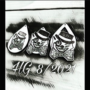 Black Cat Halloween Earrings SVG  Laser Glowforge File