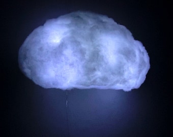 36” Cloud with sound activated lights, lightning, pendant light, thunder storm light effects, does not include speaker