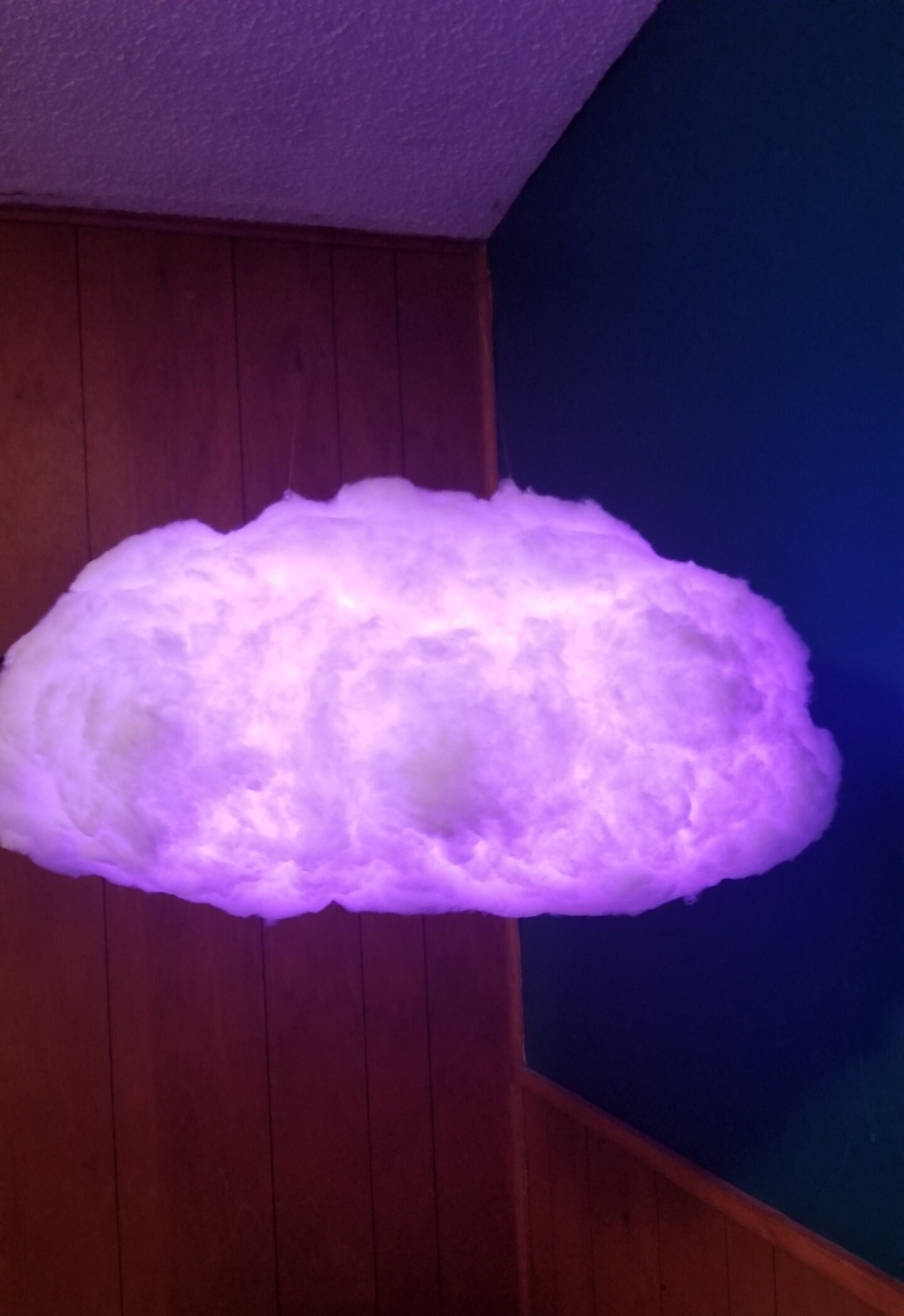 2ft LED Bluetooth Cloud Light Music Reactive Light Pendant Light