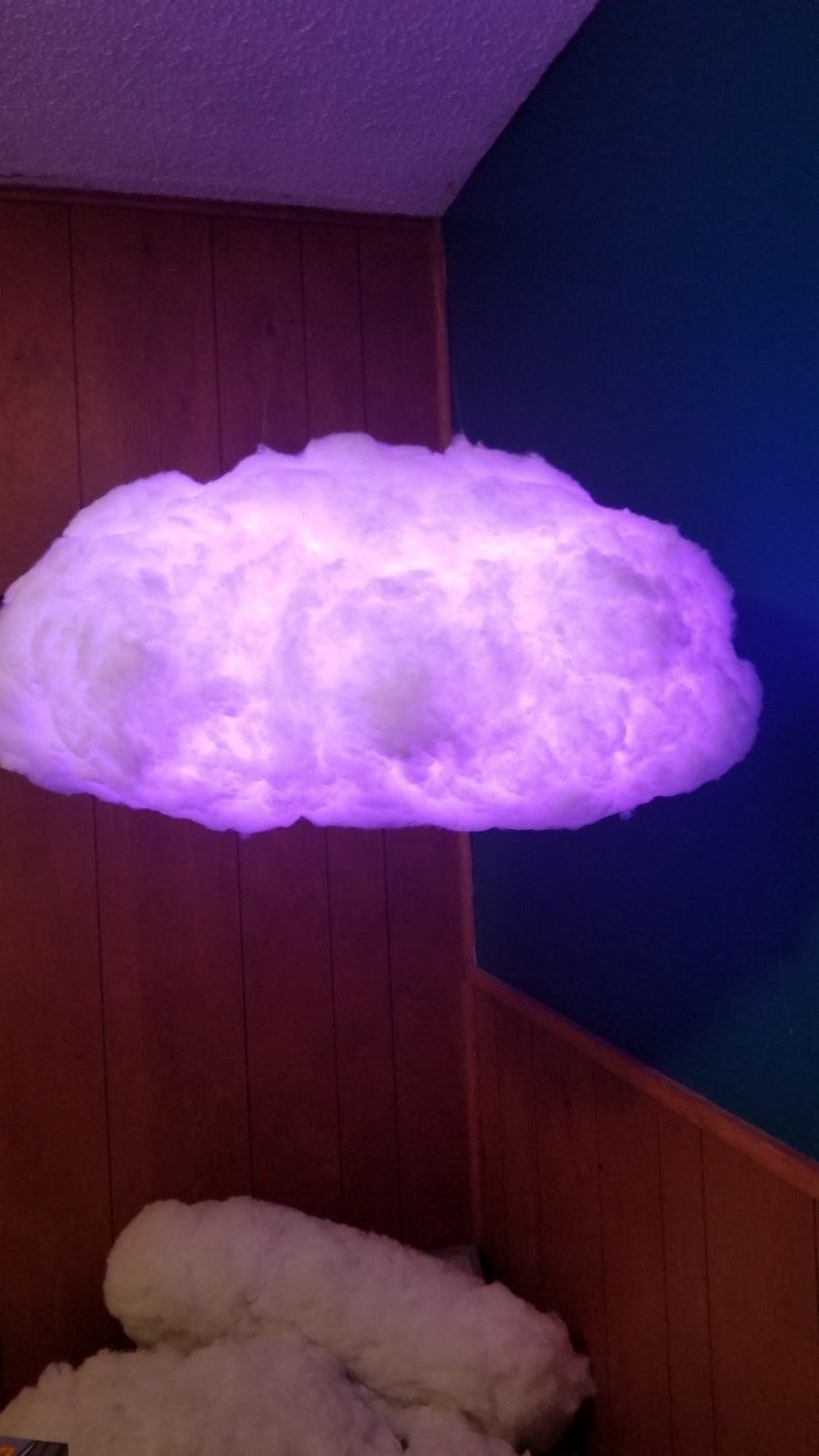 Light up Cloud 24 Long Led CLOUD LIGHT Night Light Etsy