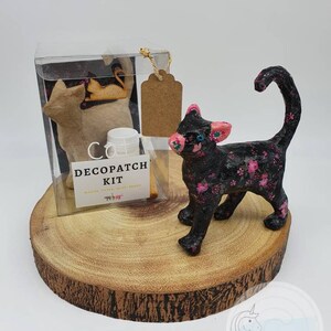 Kit Dartisanat De Chat Debout De Decopatch Chat De Etsy