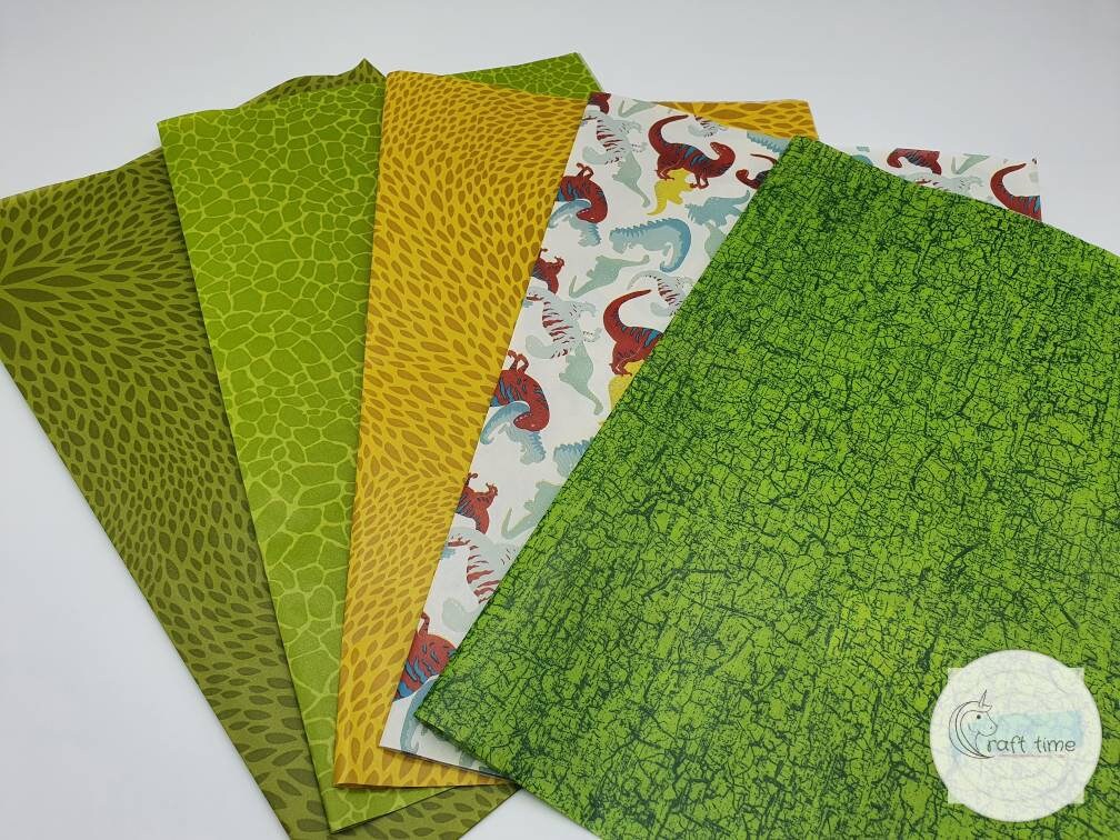 DINOSAUR PAPERS Colección de papel decopatch de decoupage de tamaño