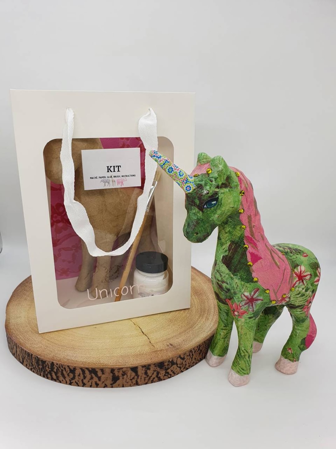 Large Unicorn Decopatch Kit Decoupage Unicorn Unicorn Craft Etsy