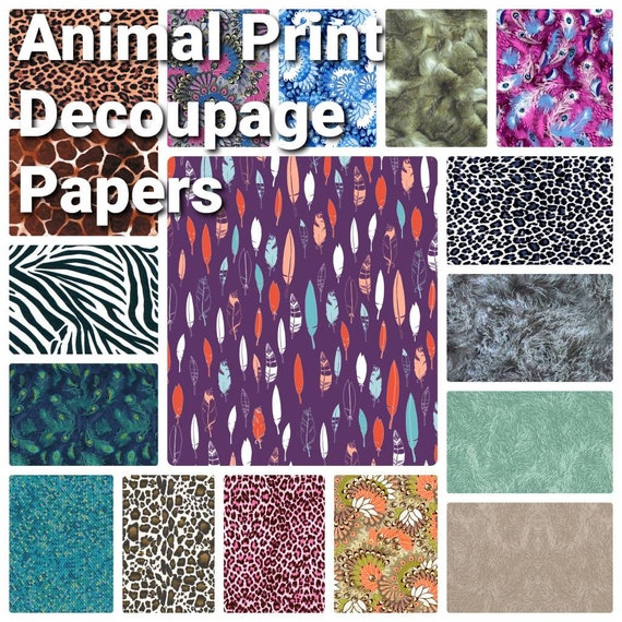 Animal Decoupage Paper Decopatch Paper Single Sheets Full Etsy