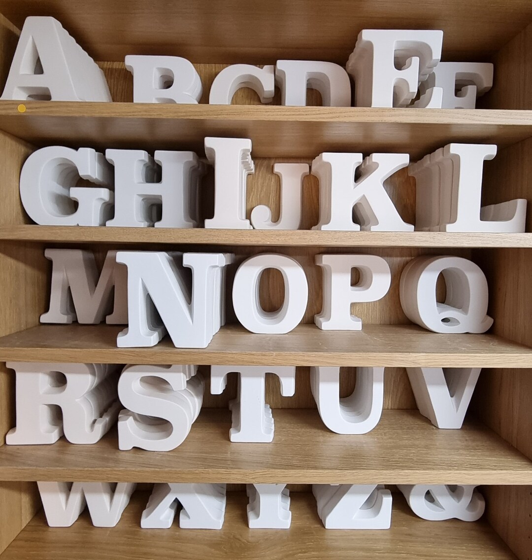 Ceramic Letter Blanks ,bisques, Premium High Quality , Paint Your Own