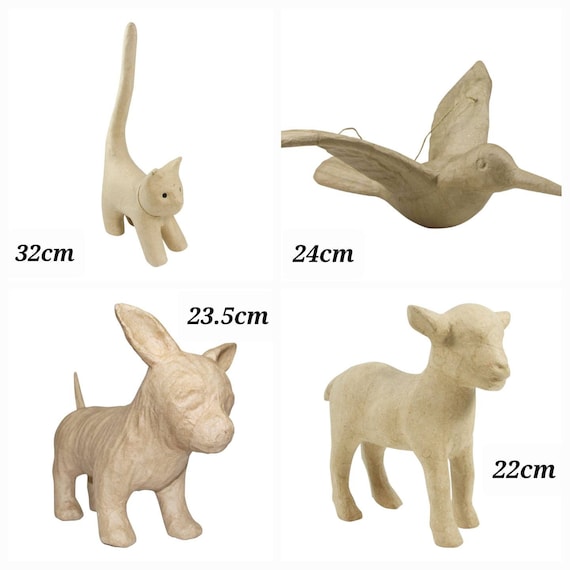 Decopatch Paper Mache Animals. Mache Animals, Decoupage, SA Larger Animals  to Decorate, Mache Blanks 