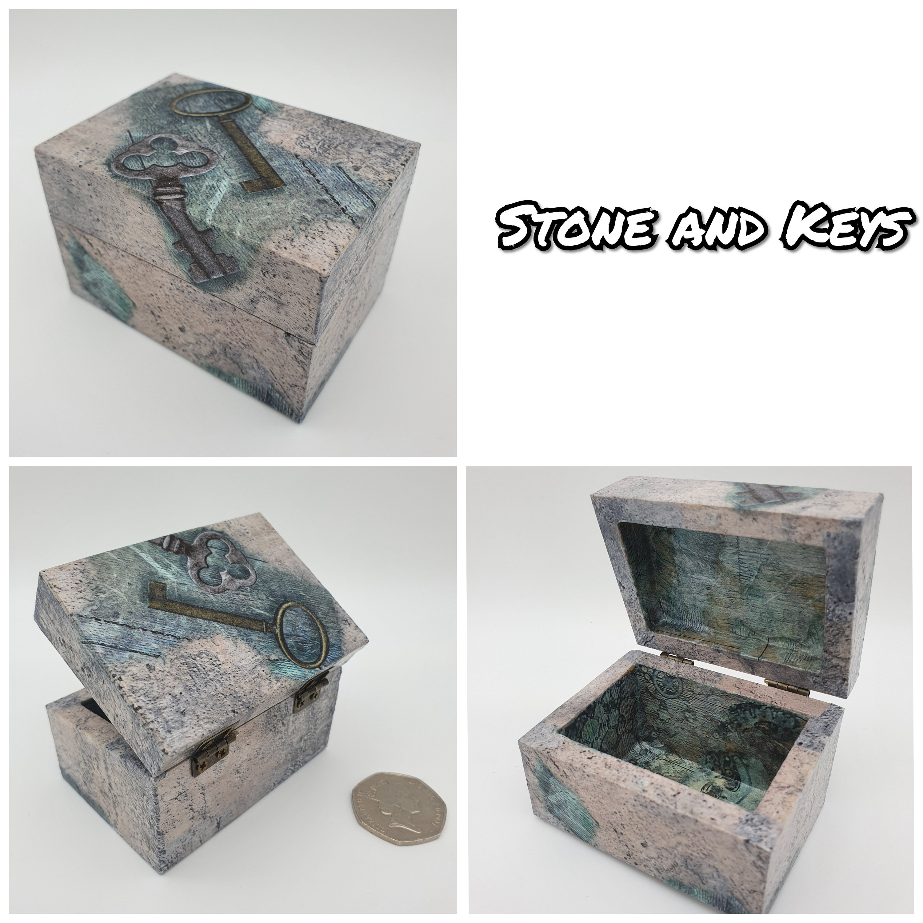 Small Decoupage Boxes Decopatch Box Small Keepsake Box Etsy UK