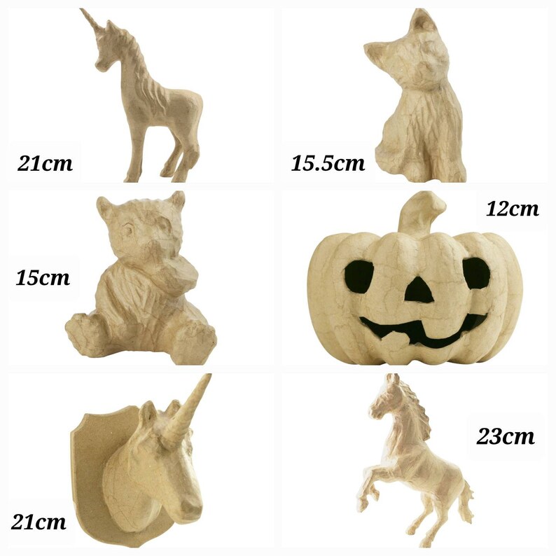 Decopatch Paper Mache Animals. Mache Animals Decoupage SA Etsy