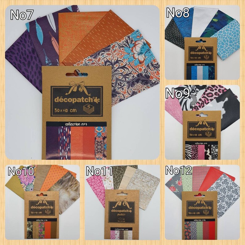 5x Full Size Sheets Decopatch Paper Collections Decoupage Etsy UK