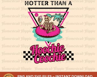 Rosa, Heißer Als Ein Hoochie Coochie PNG | Country Musik Sommer Design (Digitaler Download)