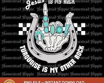 Türkis ist mein Rock PNG | Skeletthand mit Türkis Rings PNG | PNG | Shirt Motiv | Digitaler Download | Sublimationsdesigns