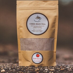 Pumpkin Spice Chai Tea Blend Instant Chai Latte Regular or Decaf Iced or Hot Homemade in small batches 9 Ounce Bag image 2