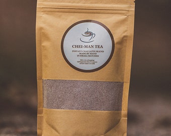 Mezcla original de té Chai: Té especiado, hecho a mano, instantáneo en lotes pequeños (250 ml)