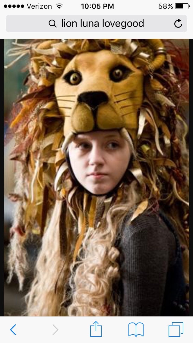 Luna Lovegood Lion Head Hat - Etsy Luna Lovegood Lion Head Hat - Etsy
