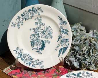 アンティーク 皿 antique Ravier Clairefontaine G Clairefontaine 'Indiana' pattern blue ravier dish, rare