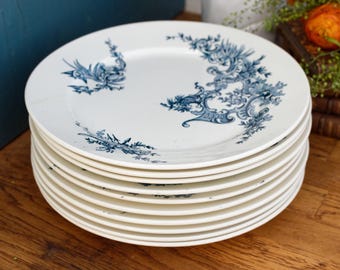 BFK（Boch Freres Keramis）　RÉGENT 　プレート 1890s ~ 