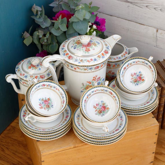 1940s ~ Raynaud & Co Rand C LIMOGES France ~ French Antique Fine