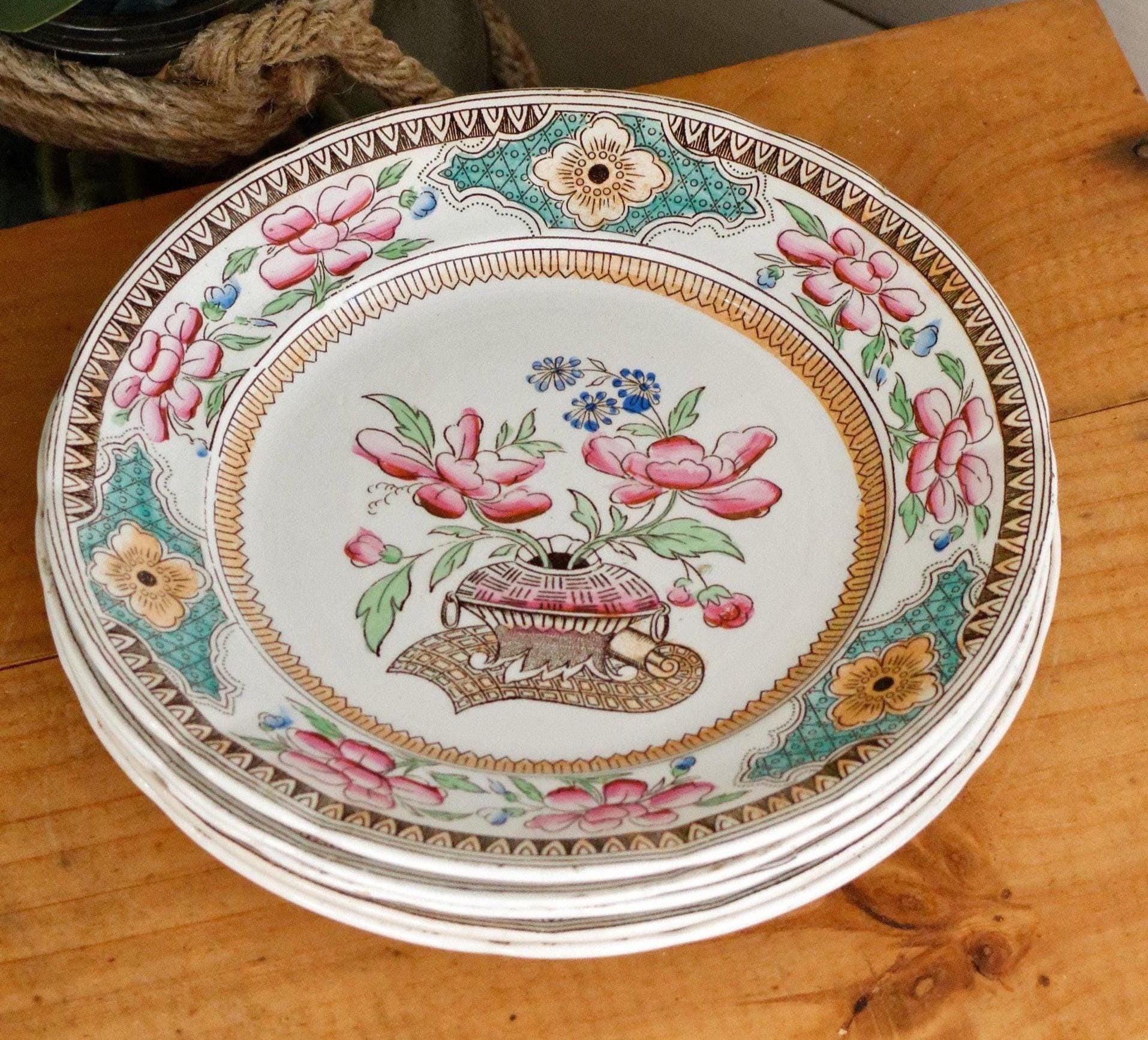 Lunéville　K&G　CHINA　手書きのプレート K G Luneville China - Etsy