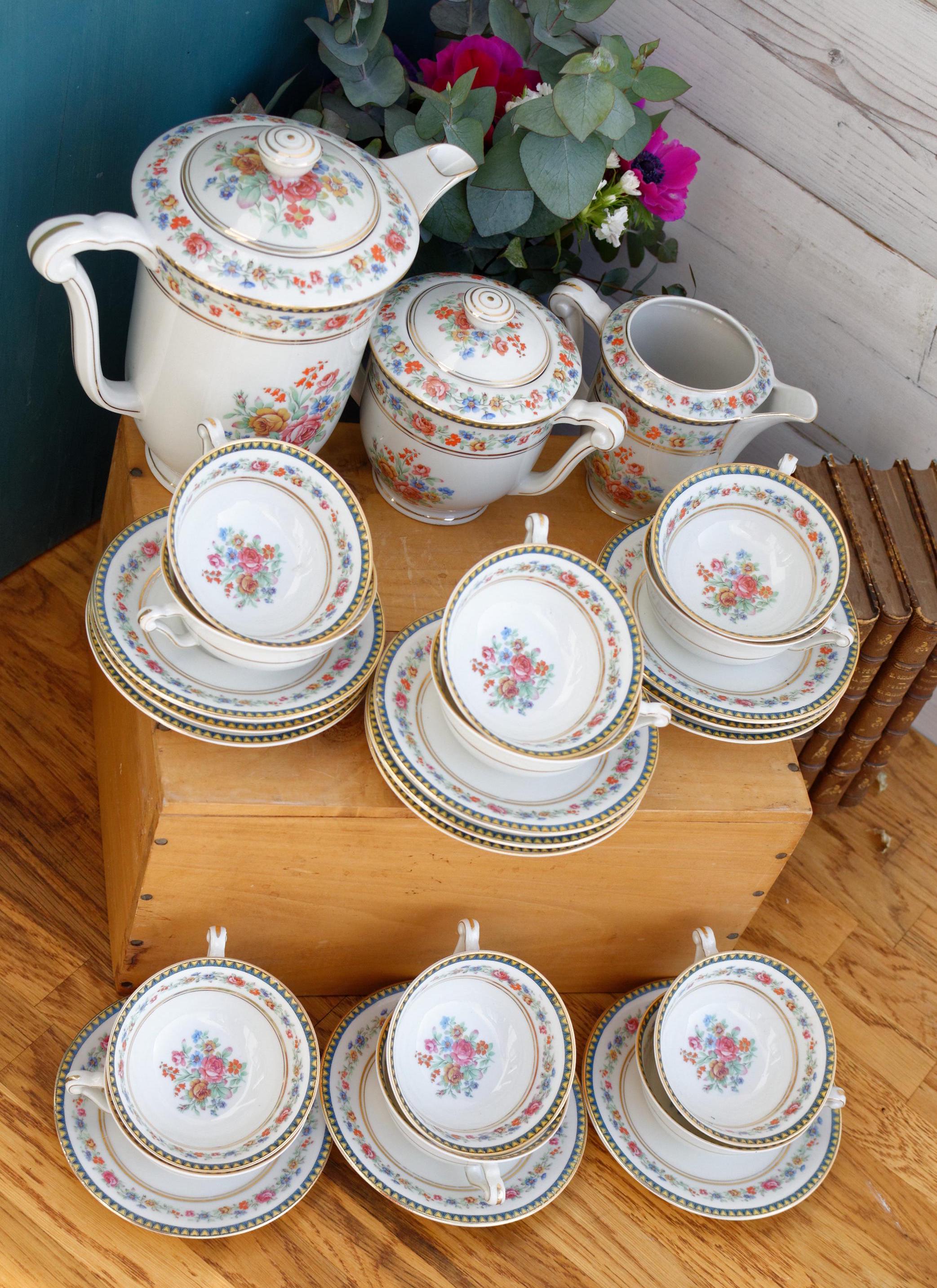 1940s ~ Raynaud & Co Rand C LIMOGES France ~ French Antique Fine