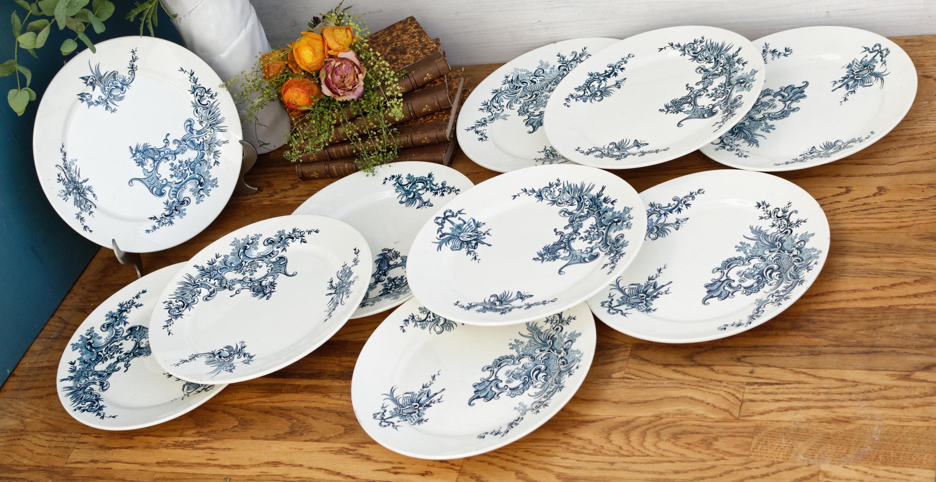 Années 1890 ~ « RÉGENT » Boch Freres Keramis (BFK) ~ Plaque de