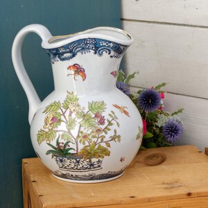 1990S ~ WL 1896 Pottery (Wong Lee) Vintage Contemporary Chinese Hong Kong Collectible Ceramic Pitcher Jug &quot;Broc&quot;