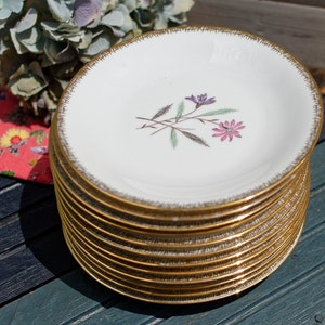 1960s ~ French Vintage LIMOGES Porcelain Small Plate ~ Porcelaine D’Art ~ Email de Limoges ~ Fine French China Floral Design