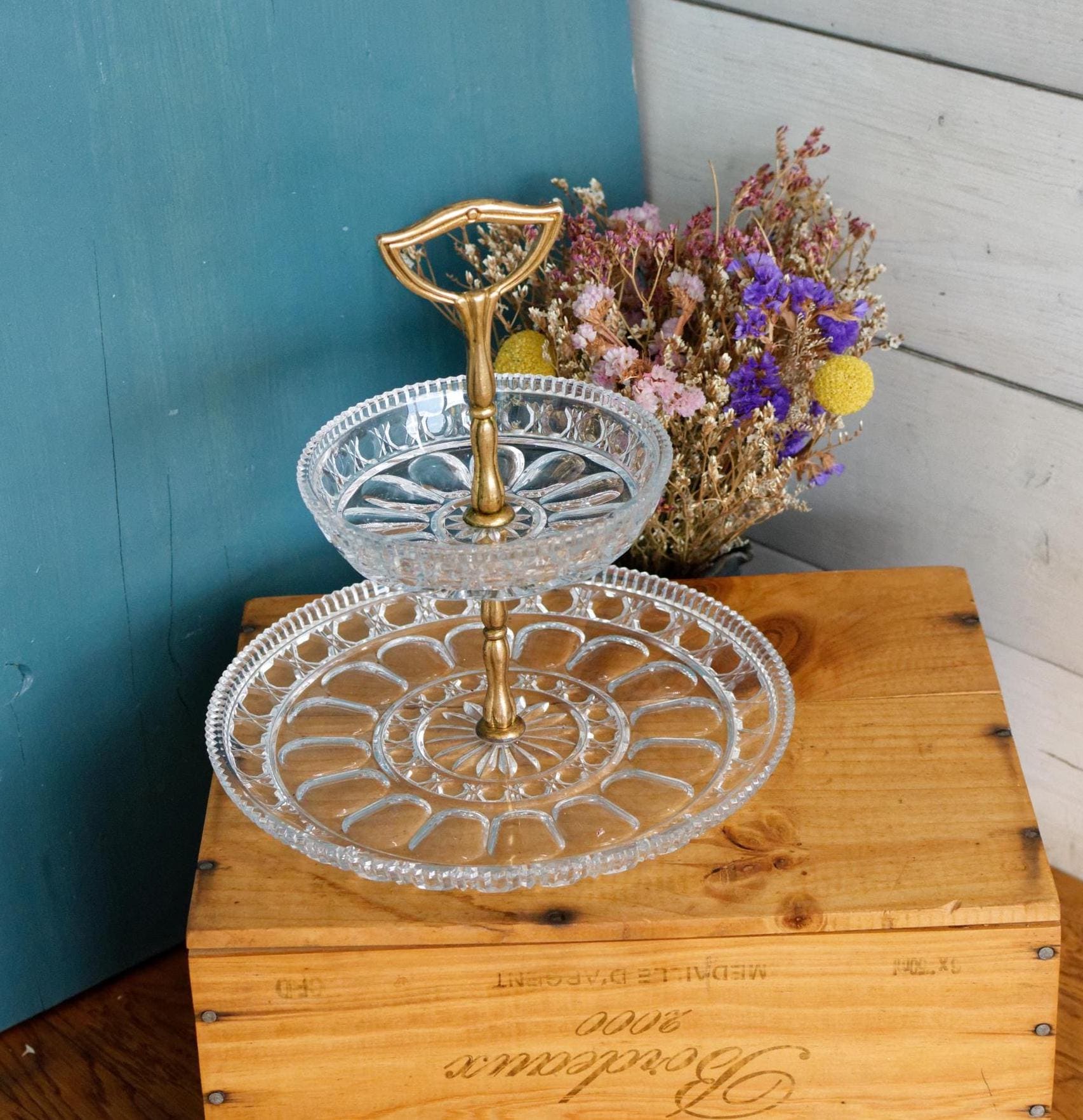 フランス製アンティーク　パリ窯　リウエ　ハンドペイント　可愛いスクエアプレート⁂ IMG_7225_1200x1200.jpg?v=