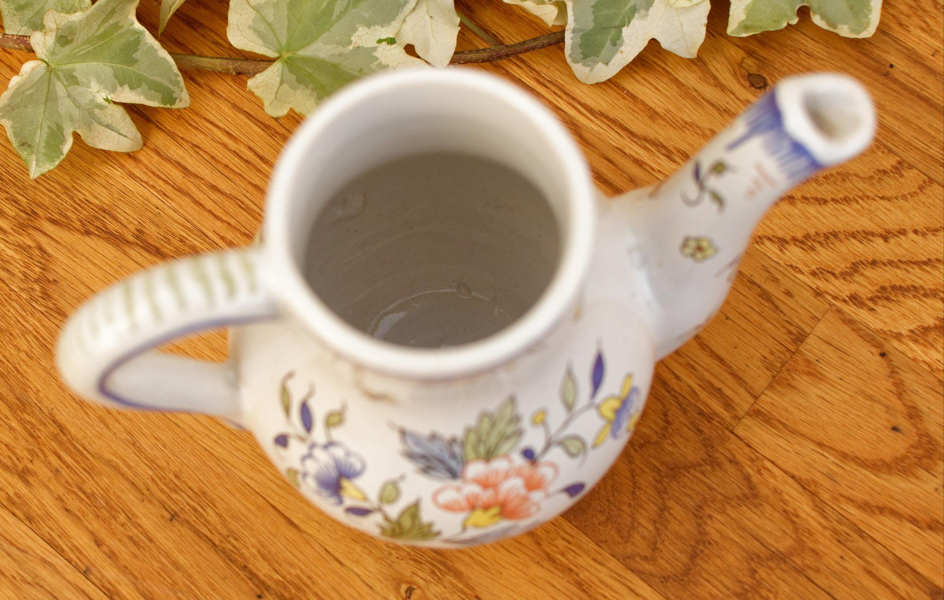 French Vintage MOUSTIERS Vieux Rouen Style Hand-painted Faience