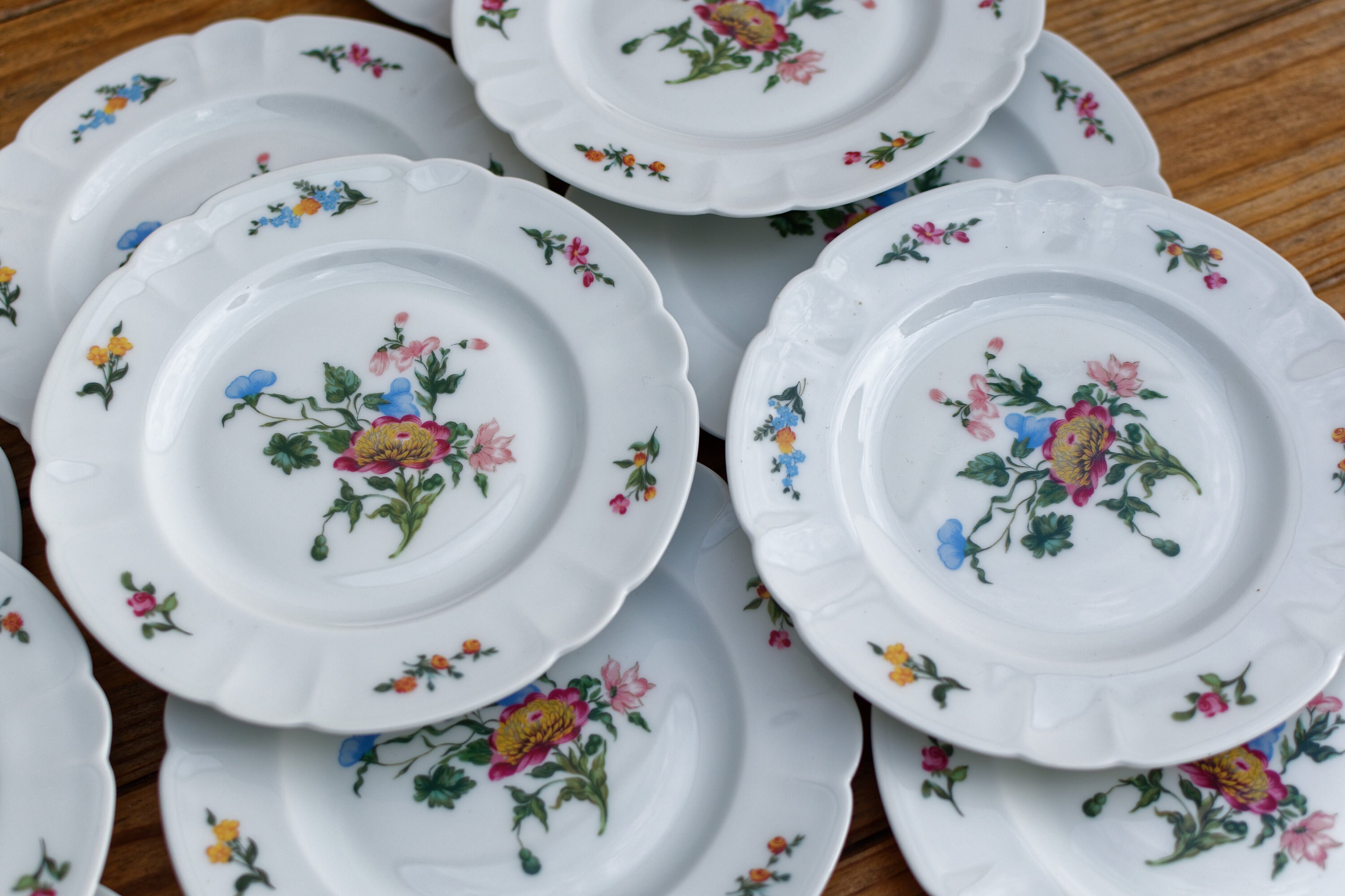 1900s French Antique LIMOGES Porcelain Dessert / Appetizer Etsy