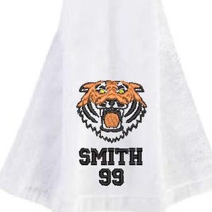 Custom embroidered Football Towel Hook & Loop velcro closure lightweight soft absorbent sports towel personalized