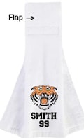Custom embroidered Football Towel Hook & Loop velcro closure lightweight soft absorbent sports towel personalized
