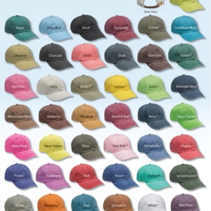 Custom Dyed baseball Hats, monogrammed, embroidered hats, distressed, sports cap, personalized Hats, logo monogram hat image 9