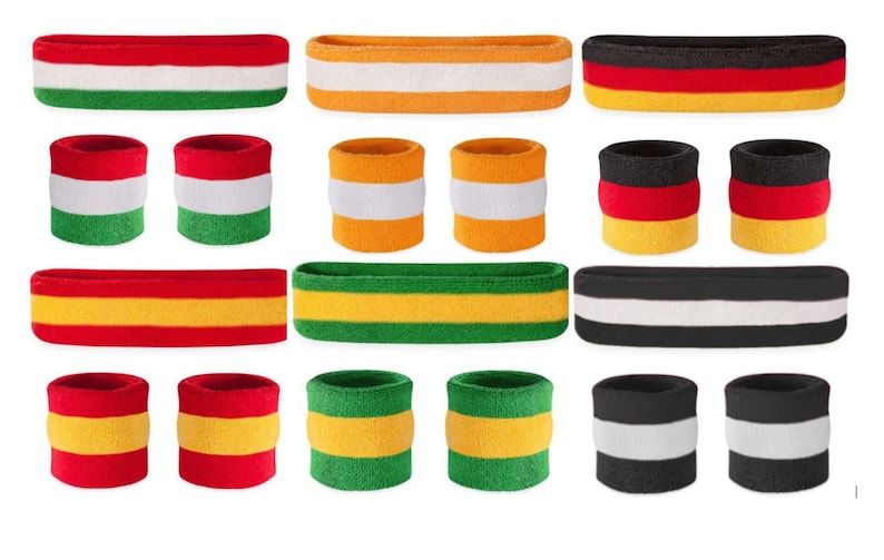 Striped Sweatbands Custom Personalized Embroidered Sweat Bands Etsy
