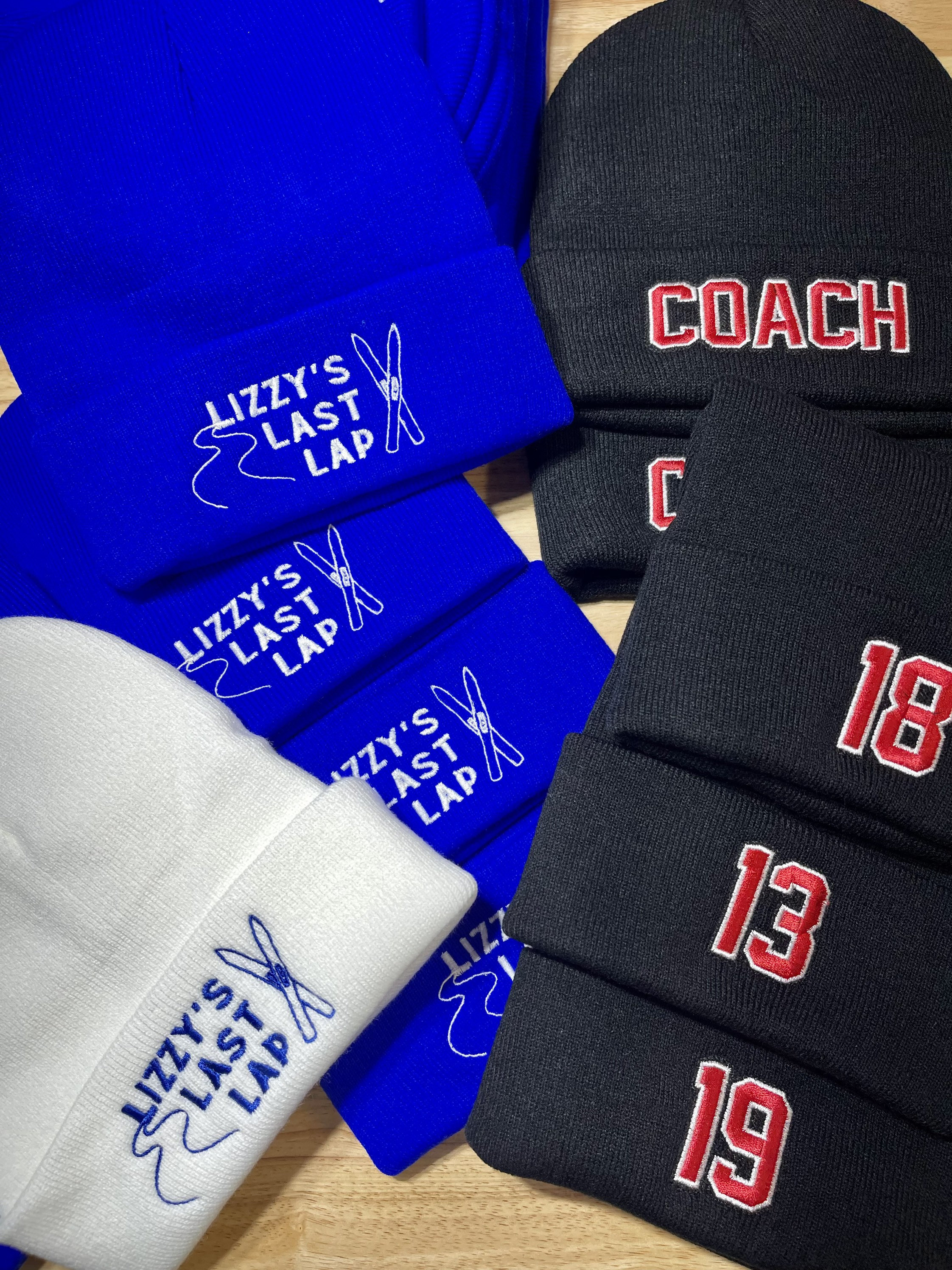 Custom Embroidered Beanies Hats personalized Sports Gifts Adult Kid