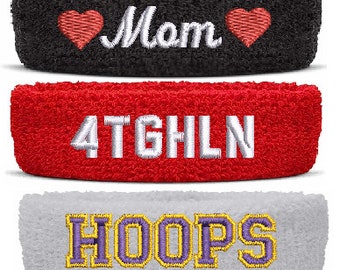 Custom 1 inch sweatband arm band Bicep Band quality personalized embroidered