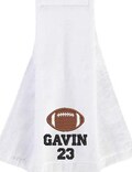 Custom embroidered Football Towel Hook & Loop Fastener lightweight soft absorbent sports towel personalized