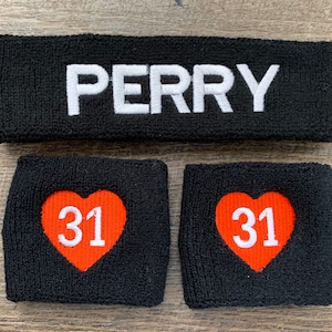 Sweatbands Custom personalized embroidered sweat bands headbands wristbands wrist Terry cloth moisture fabric athletic sports