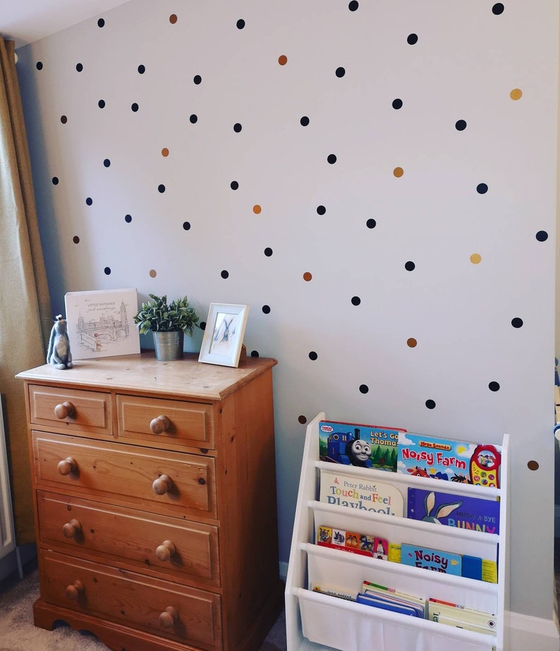 Mini POLKA DOT SPOTS Wall Sticker Decal Matt Kids Bedroom Etsy
