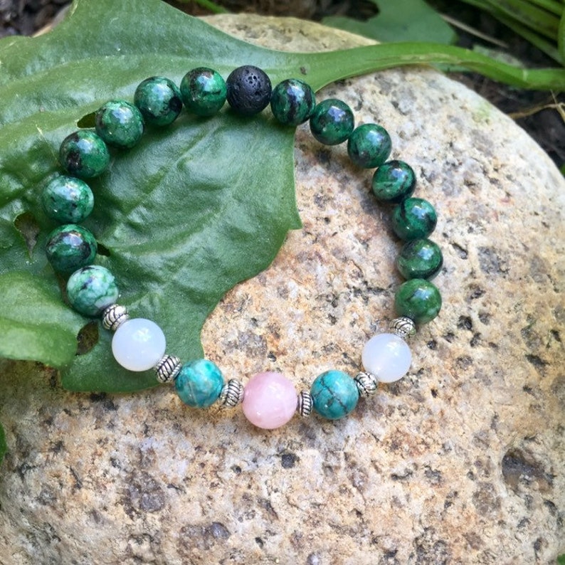 Heart Healing Gemstones Breast Cancer Awareness Stones of Etsy