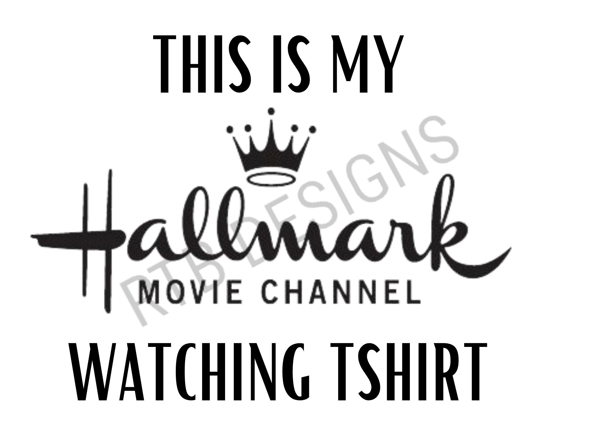HALLMARK Movie Watching Tshirt Etsy