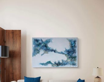 3D Textured Abstract Wood Art | Coastal Minimalist Wall Decor