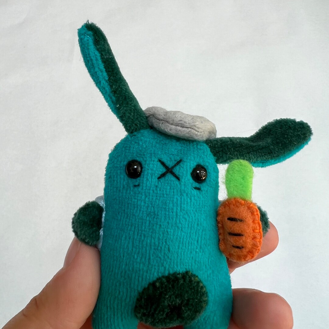 Fancy Traveling Rabbit, OOAK Plush, Handmade Stuffed Animal - Etsy
