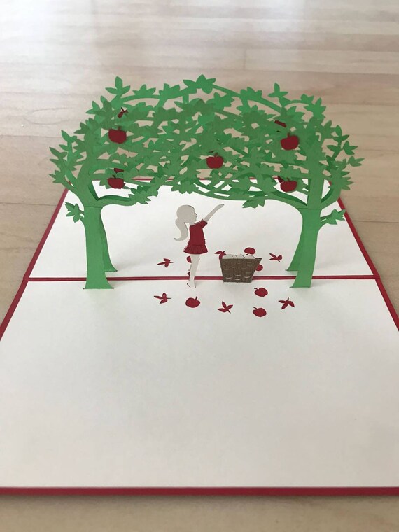 Pop Up 3d Map Tree Etsy