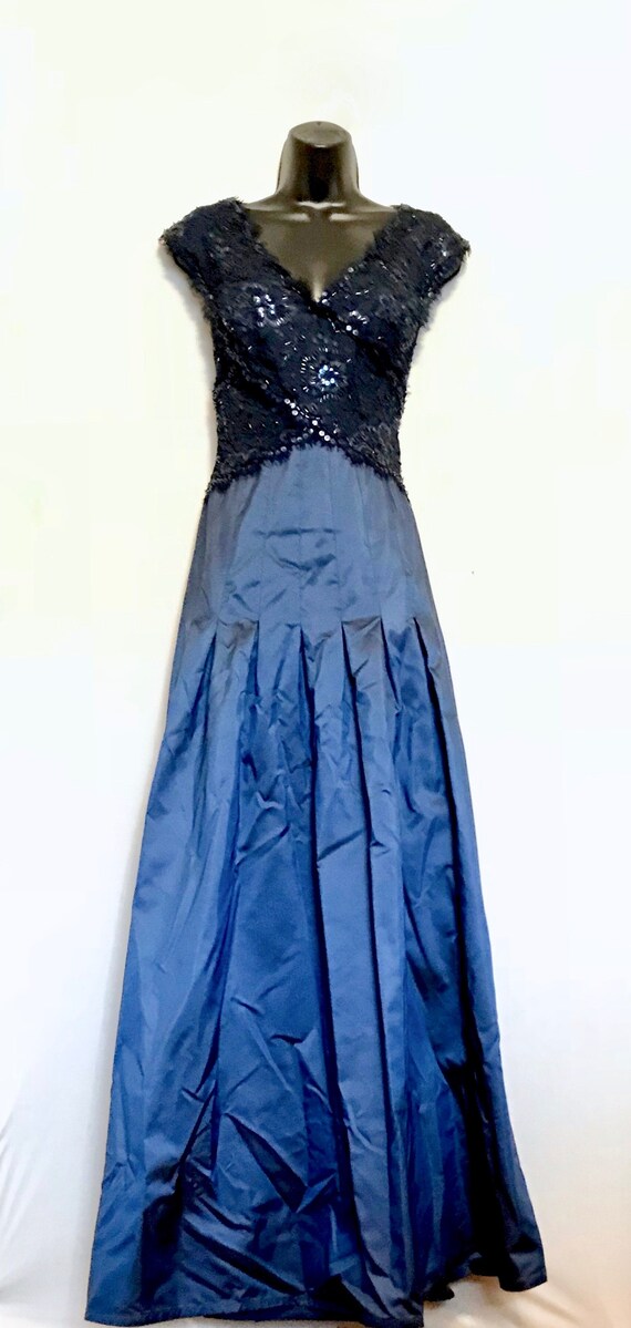 royal blue lace gown