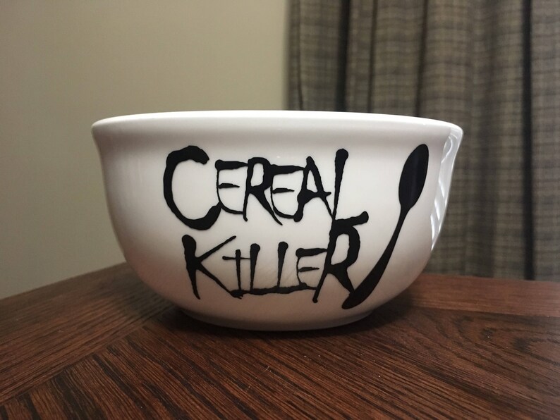 Cereal Killer Bowl / Serial Killer Bowl / Cereal Bowl / Cereal Etsy