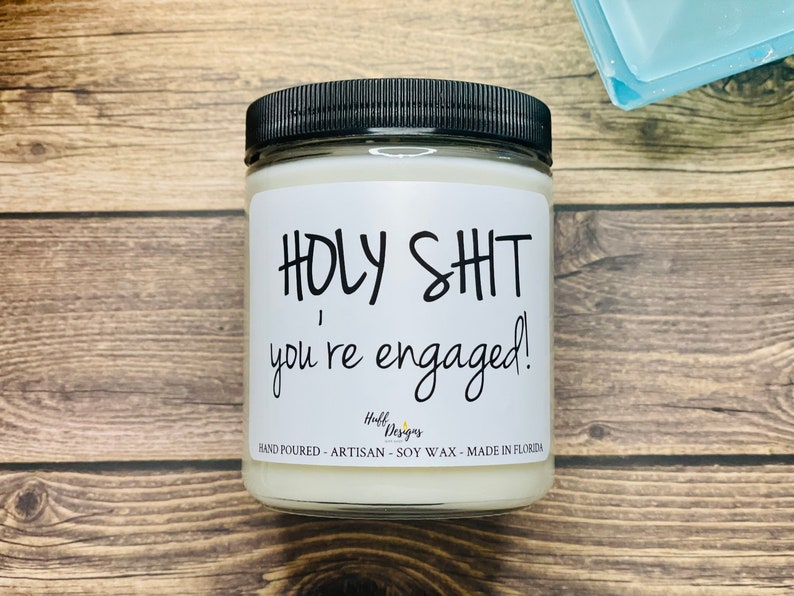 You Got Engaged, Holy Shit, Engagement Gift, Wedding Gift, Engagement Gift for Couples, Engaged Gift. Congrats Gift Gift Bohot image 1