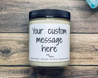 Personalized gifts, personalized gift, Personalized candle, Personalized wedding gift, custom candle, Birthday Gift, Gift for any occasion